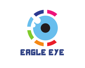 Colorful Eye Ball logo design