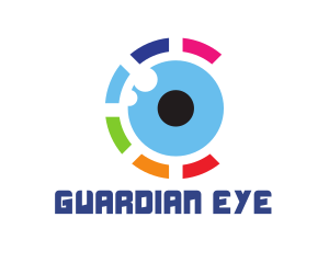 Colorful Eye Ball logo design