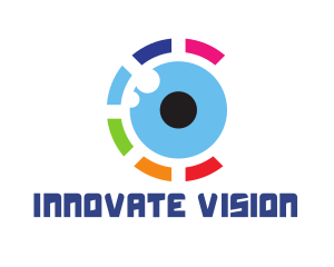 Colorful Eye Ball logo design