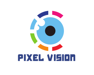 Colorful Eye Ball logo design