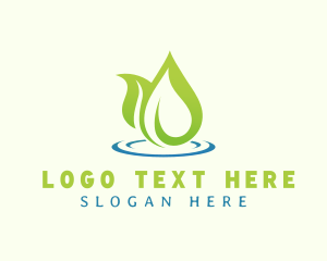 Pond - Natural Leaf Spa logo design