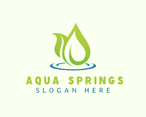 Fountain - Natural Leaf Spa logo design