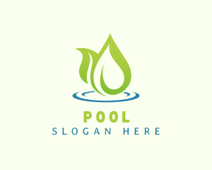 Aqua - Natural Leaf Spa logo design