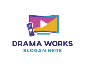 Drama - Multicolor Media Television logo design