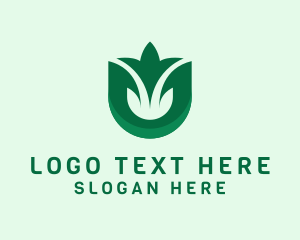 Royalty - Natural Leaf Plant logo design