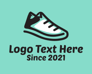 Footwear - Hiking Sporty Sneakers logo design