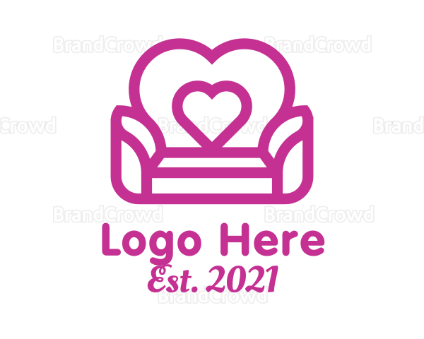 Love Couch Furniture Logo