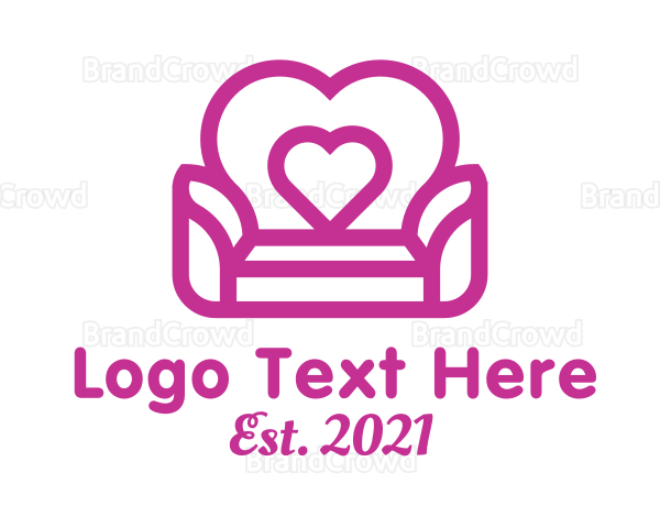 Love Couch Furniture Logo