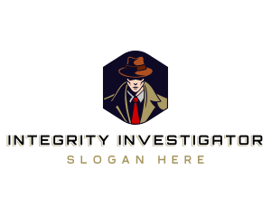 Detective Investigator Man logo design