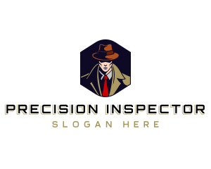 Detective Investigator Man logo design