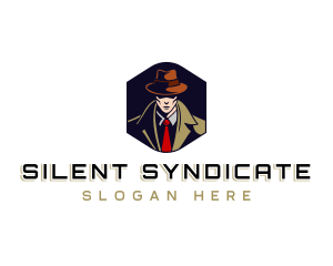 Mobster - Detective Investigator Man logo design