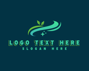 Clean - Sustainable Eco Cleaning logo design