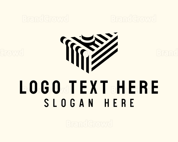 Geometric Dessert Pie Logo