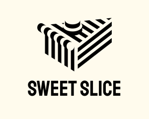 Pie - Geometric Dessert Pie logo design