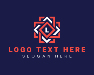 Geometric Cross Business Logo