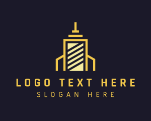 Establishment - Yellow Construction Property logo design