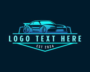 Luxury - Car Motorsports Garage logo design