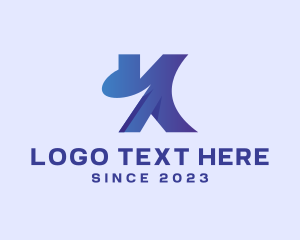Gradient - Abstract Creative Letter K logo design