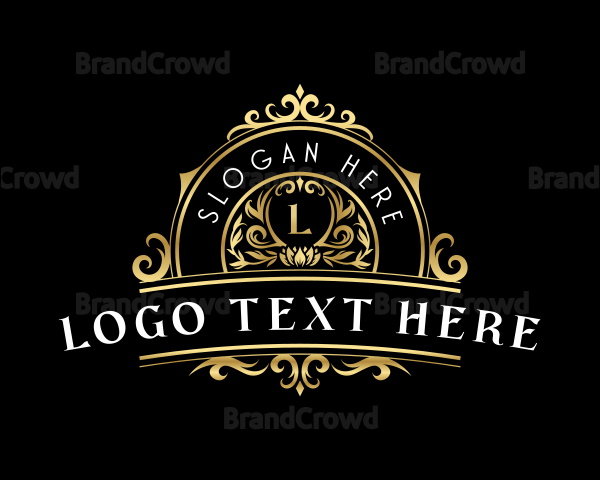 Premium Floral Crest Logo