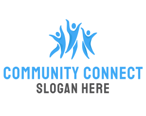 Outreach - Happy Community People logo design