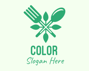 Salad Vegan Greens Food logo design