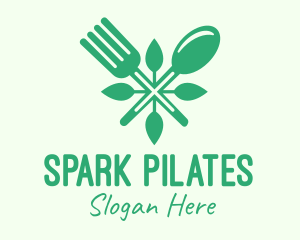 Salad Vegan Greens Food logo design