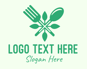 Dinner - Salad Vegan Greens Food logo design