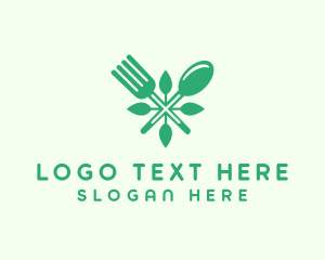 Salad Vegan Greens Food logo design