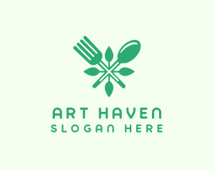 Salad Vegan Greens Food logo design