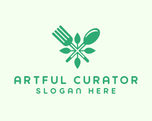 Salad Vegan Greens Food logo design