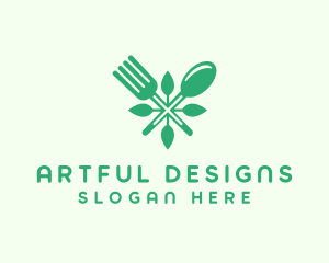 Salad Vegan Greens Food logo design