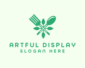 Salad Vegan Greens Food logo design