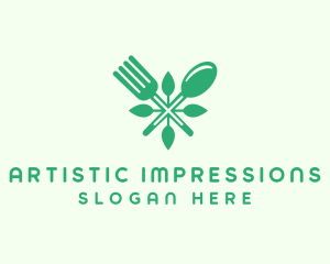 Salad Vegan Greens Food logo design