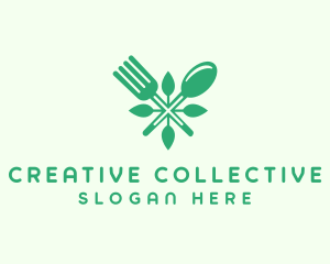 Salad Vegan Greens Food logo design