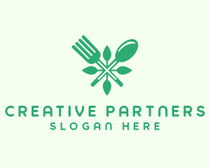 Salad Vegan Greens Food logo design