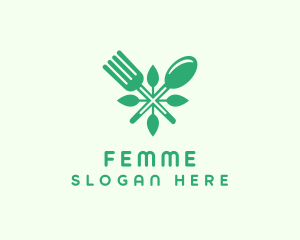 Salad Vegan Greens Food logo design