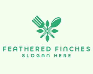 Salad Vegan Greens Food logo design