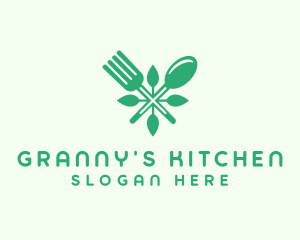 Salad Vegan Greens Food logo design