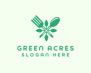 Salad Vegan Greens Food logo design