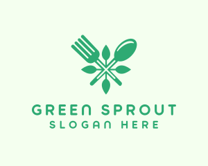 Salad Vegan Greens Food logo design