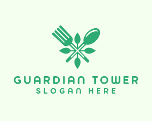 Salad Vegan Greens Food logo design