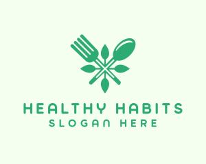 Salad Vegan Greens Food logo design