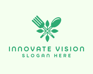 Salad Vegan Greens Food logo design