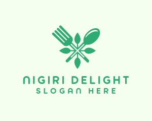 Salad Vegan Greens Food logo design