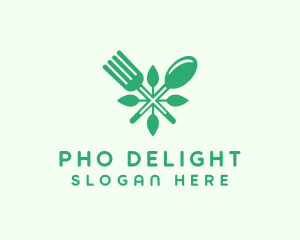 Salad Vegan Greens Food logo design