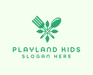 Salad Vegan Greens Food logo design