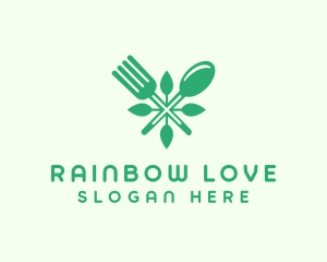 Salad Vegan Greens Food logo design