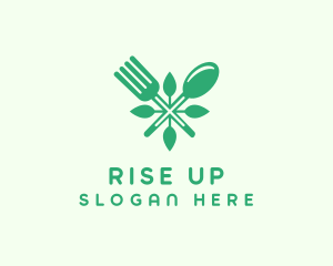 Salad Vegan Greens Food logo design