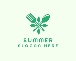 Salad Vegan Greens Food logo design