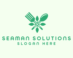 Salad Vegan Greens Food logo design